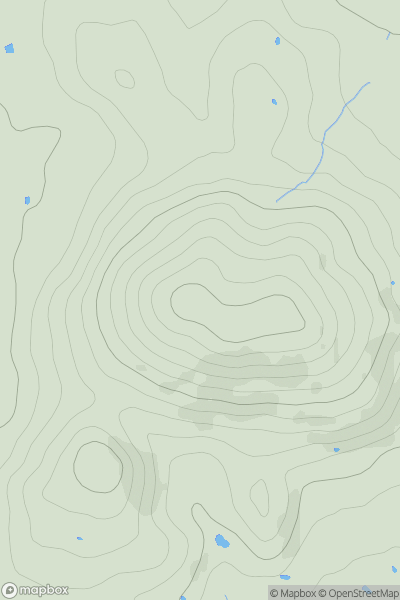 Thumbnail image for Duncliffe Hill showing contour plot for surrounding peak