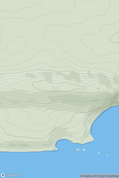Thumbnail image for Bindon Hill showing contour plot for surrounding peak