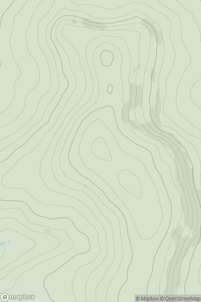 Thumbnail image for Appuldurcombe Down showing contour plot for surrounding peak