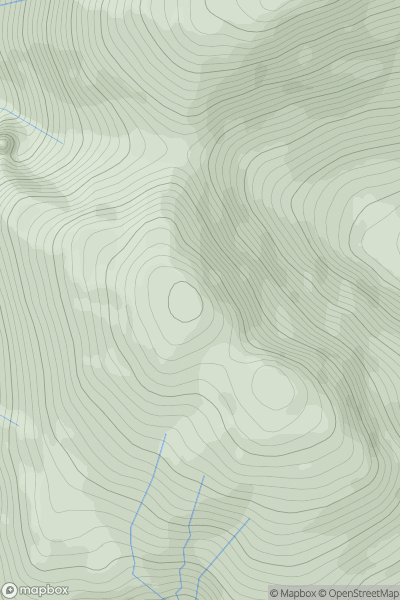 Thumbnail image for Beinn an Tuim showing contour plot for surrounding peak