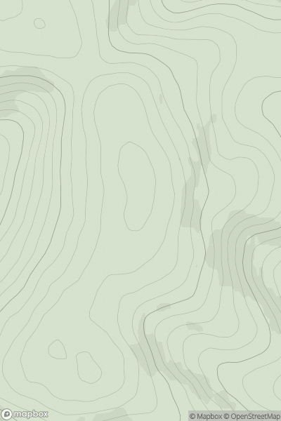 Thumbnail image for Craig Hill North Top showing contour plot for surrounding peak