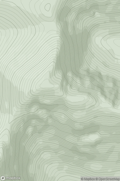 Thumbnail image for Bidein a' Ghlas Thuill East Top showing contour plot for surrounding peak