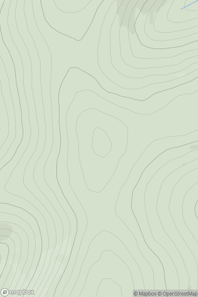 Thumbnail image for Geal Charn Far North Top showing contour plot for surrounding peak