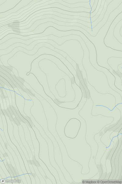 Thumbnail image for Gowbarrow Fell showing contour plot for surrounding peak