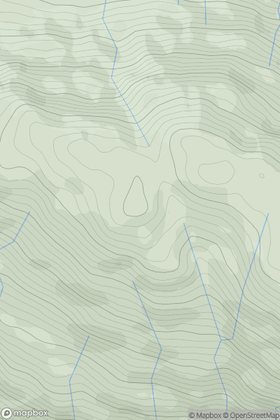 Thumbnail image for Meall Mor West Top showing contour plot for surrounding peak