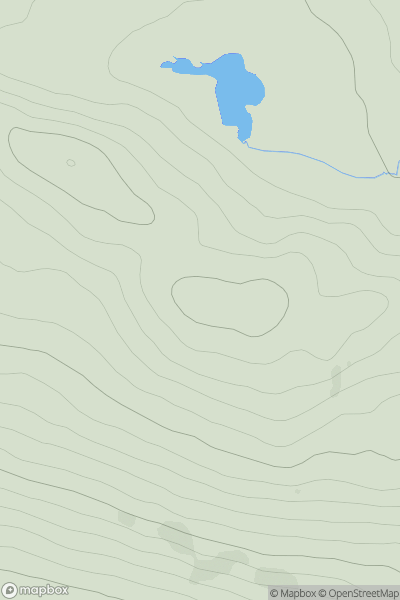 Thumbnail image for Meall Dail-chealach SE Top showing contour plot for surrounding peak