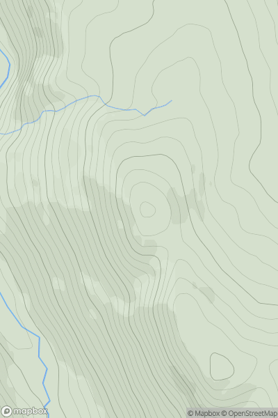 Thumbnail image for Ruigh na Cuile showing contour plot for surrounding peak