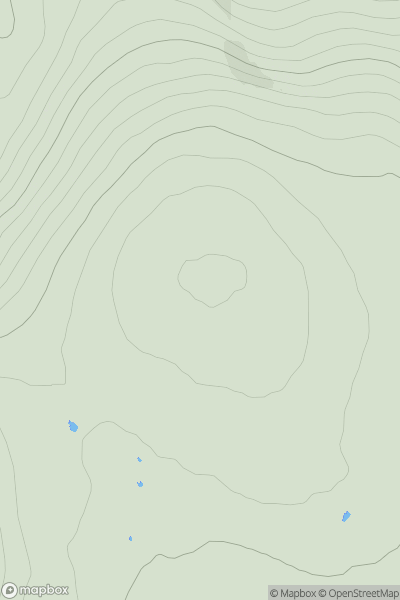 Thumbnail image for Bile Buidhe showing contour plot for surrounding peak