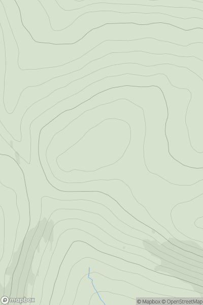 Thumbnail image for Creag Gharbh West Top showing contour plot for surrounding peak