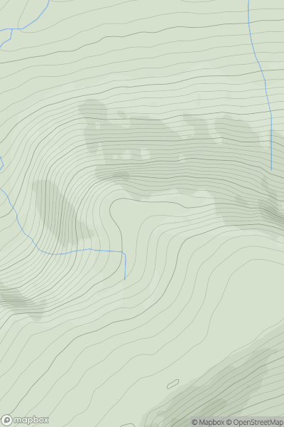 Thumbnail image for Stob Coire Dubh North Top showing contour plot for surrounding peak