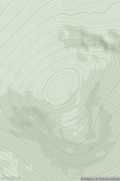 Thumbnail image for Meall a' Phubuill showing contour plot for surrounding peak