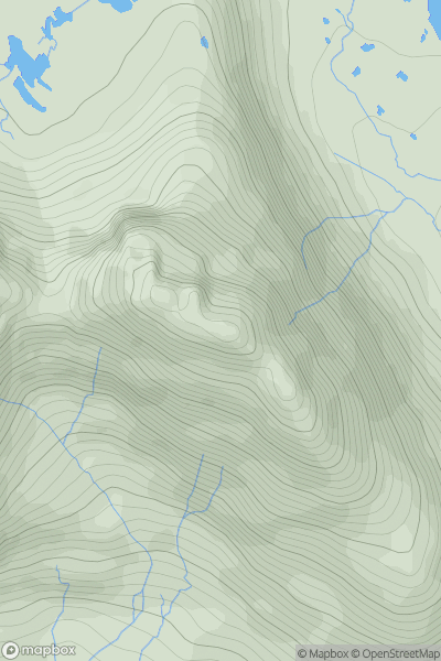 Thumbnail image for Na Rathanan East Top showing contour plot for surrounding peak