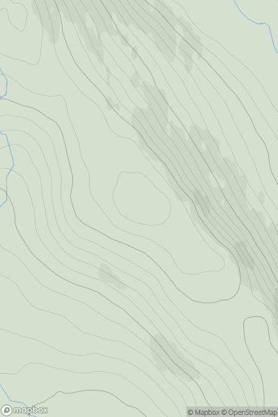Thumbnail image for Cnoc Feith nan Cleireach showing contour plot for surrounding peak