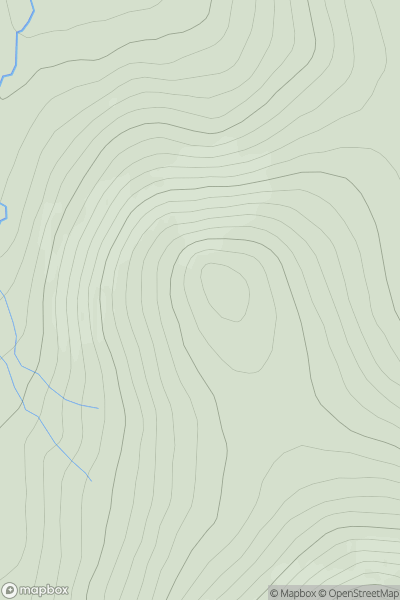 Thumbnail image for Meall nam Madadh showing contour plot for surrounding peak