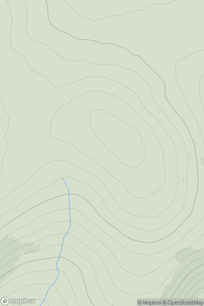 Thumbnail image for Carn nan Aighean East Top showing contour plot for surrounding peak
