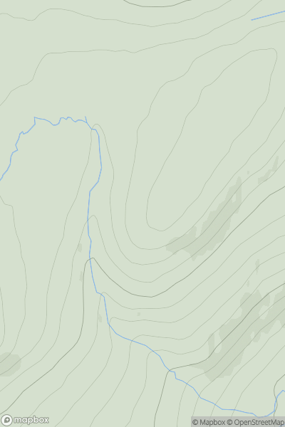 Thumbnail image for Carn Fionnach showing contour plot for surrounding peak