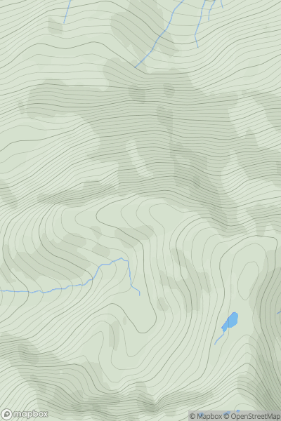 Thumbnail image for Sgurr nam Feadan showing contour plot for surrounding peak