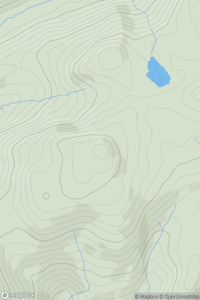 Thumbnail image for Tyddynbriddell Hill showing contour plot for surrounding peak