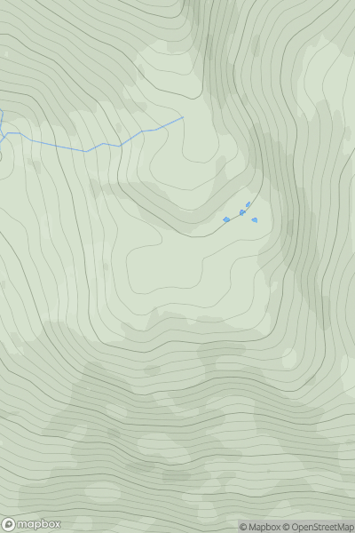 Thumbnail image for Leac nan Gaidhseich showing contour plot for surrounding peak