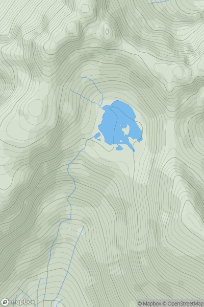 Thumbnail image for Stob Coir' a' Ghrunnda showing contour plot for surrounding peak