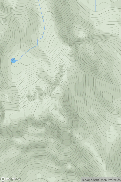 Thumbnail image for Sgurr nan Gillean Third Pinnacle showing contour plot for surrounding peak