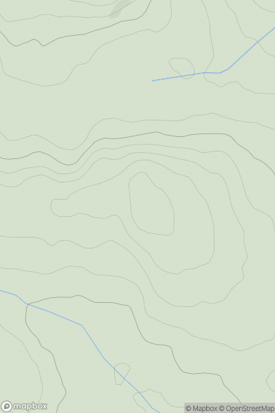 Thumbnail image for Comins Pen-y-banc showing contour plot for surrounding peak