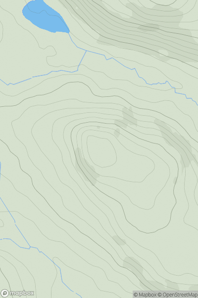 Thumbnail image for Coed y Cefn (Ochr-cefn) showing contour plot for surrounding peak