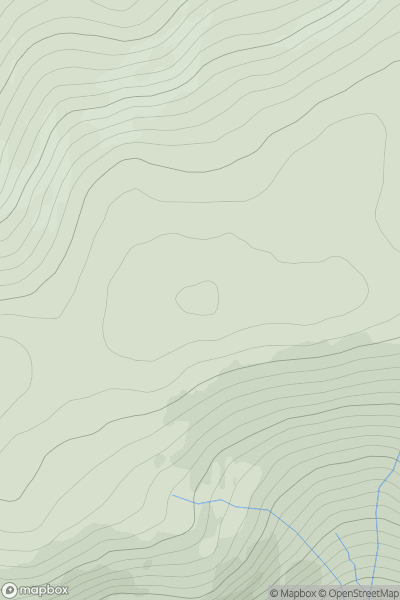 Thumbnail image for Carn Coire Dhealanaich East Top showing contour plot for surrounding peak