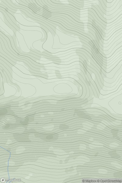Thumbnail image for Sgurr Airigh na Bheinne East Top showing contour plot for surrounding peak