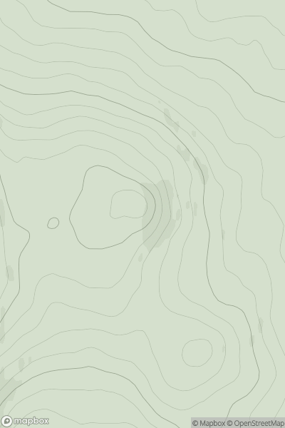 Thumbnail image for Meall Dun Dhomhnuill showing contour plot for surrounding peak