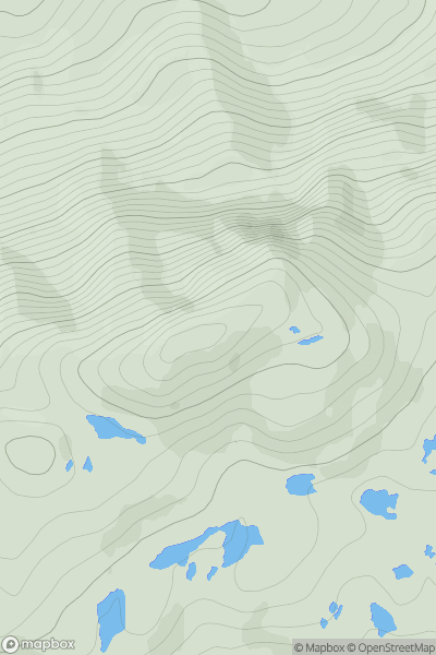 Thumbnail image for Meith Bheinn showing contour plot for surrounding peak