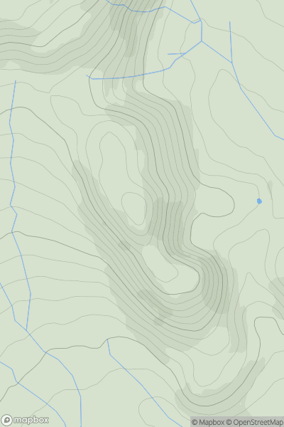Thumbnail image for Hagg Hill (Hagg Wood) showing contour plot for surrounding peak