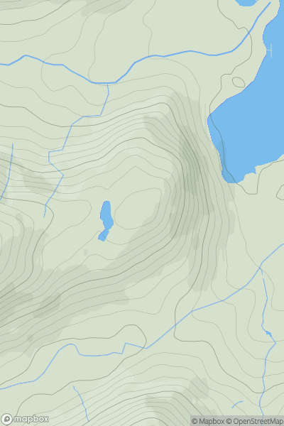 Thumbnail image for Keldas showing contour plot for surrounding peak