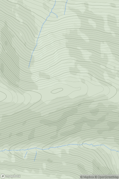 Thumbnail image for Bowscale Fell Far East Top showing contour plot for surrounding peak