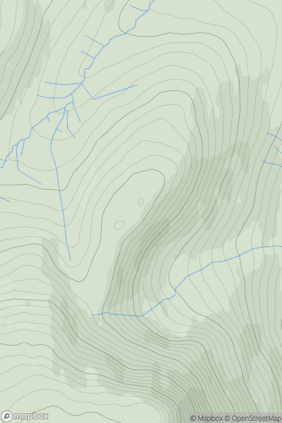 Thumbnail image for Burnt Horse showing contour plot for surrounding peak