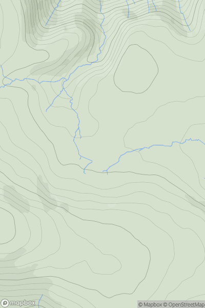 Thumbnail image for Little Lingy Hill showing contour plot for surrounding peak
