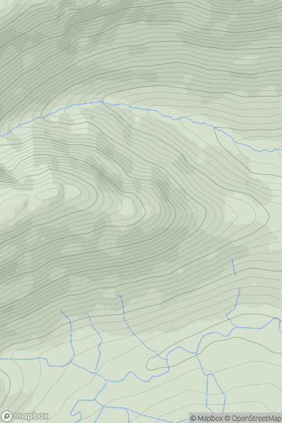 Thumbnail image for Aikin Knott showing contour plot for surrounding peak