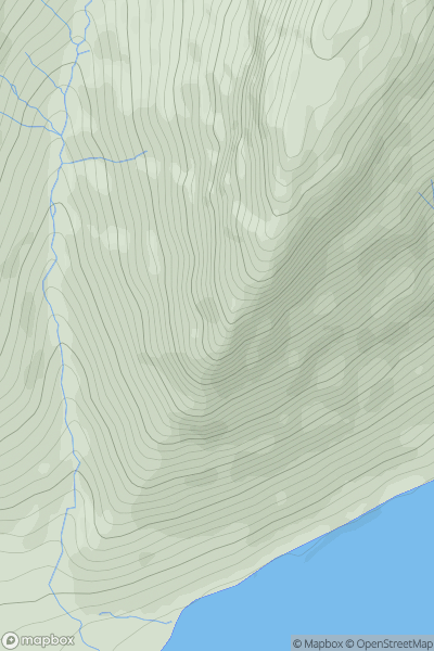Thumbnail image for Bell Rib showing contour plot for surrounding peak