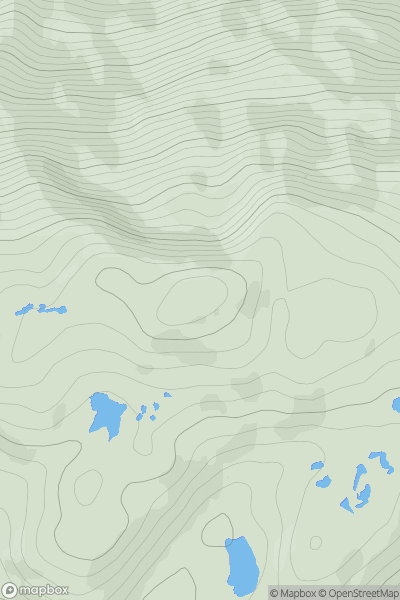 Thumbnail image for Glas-charn showing contour plot for surrounding peak