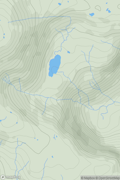 Thumbnail image for Belles Knott showing contour plot for surrounding peak
