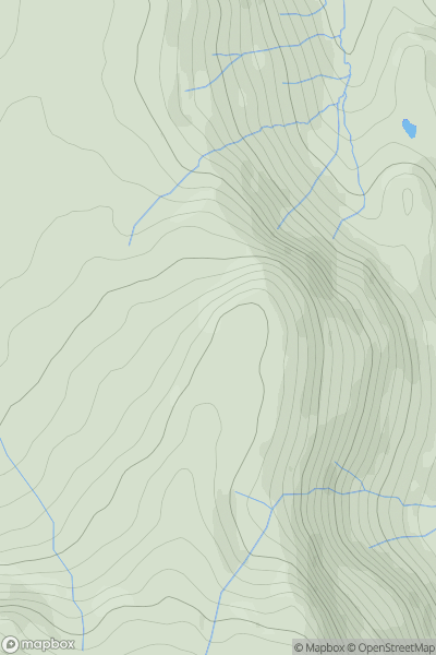 Thumbnail image for Dodd Crag showing contour plot for surrounding peak