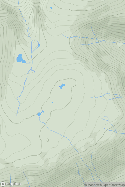 Thumbnail image for High Scawdel showing contour plot for surrounding peak