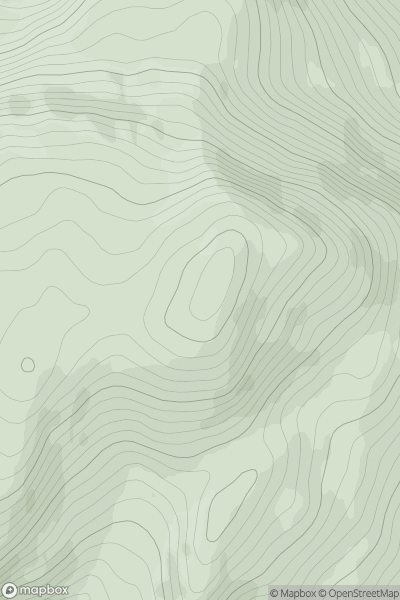 Thumbnail image for Beinn nan Cabar showing contour plot for surrounding peak
