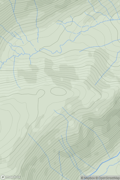 Thumbnail image for Seatoller Fell showing contour plot for surrounding peak
