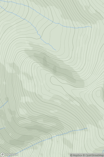 Thumbnail image for Browncove Crags showing contour plot for surrounding peak