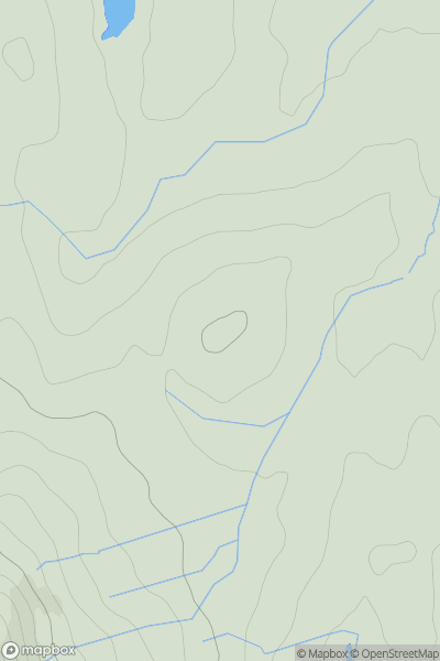 Thumbnail image for Brownhow Hill showing contour plot for surrounding peak