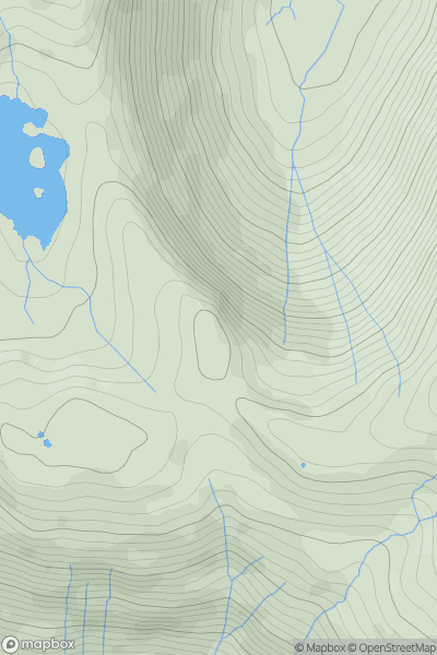 Thumbnail image for Buck Crag showing contour plot for surrounding peak