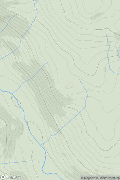 Thumbnail image for Murthwaite Knott showing contour plot for surrounding peak