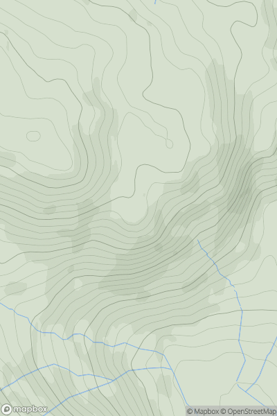 Thumbnail image for Piked Howes showing contour plot for surrounding peak