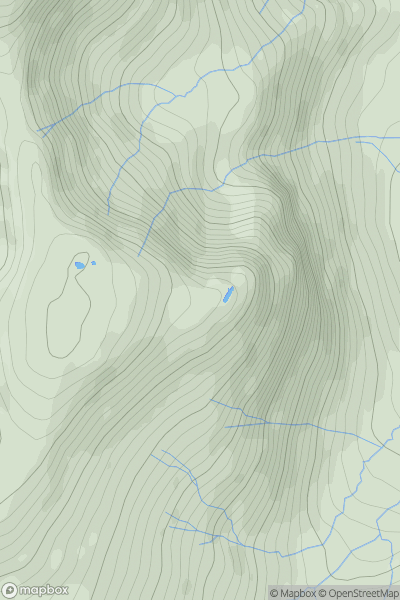 Thumbnail image for Rainsborrow Crag showing contour plot for surrounding peak